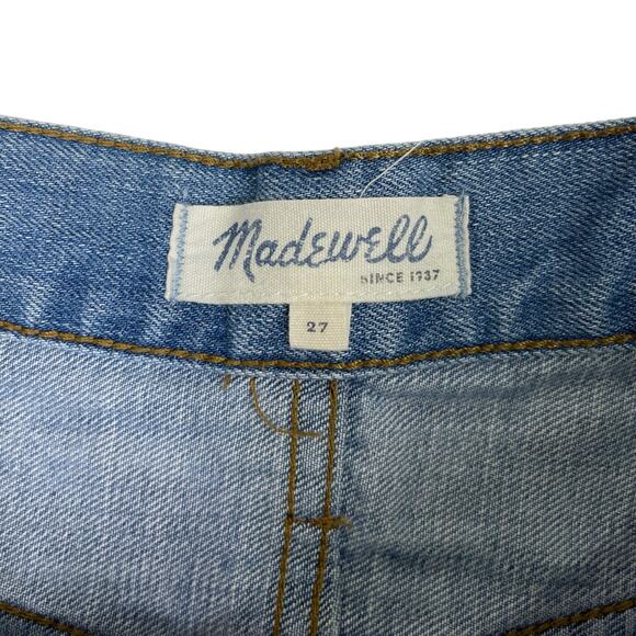 Madewell The Perfect Summer Short 27 Denim Jean Cutoffs Light Wash Distressed - Picture 5 of 6
